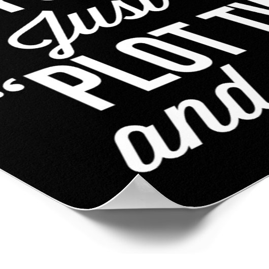 Gewoon roepen: "Plot Twist!" Typografie Print (Hoek)