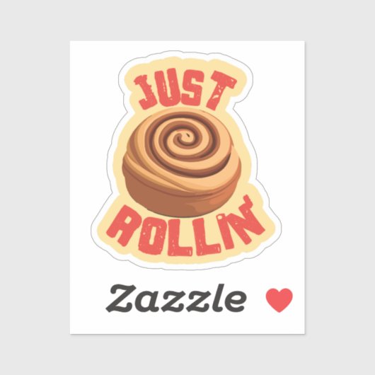 Gewoon Rollin' Cinnamon Roll Sticker (Vel)