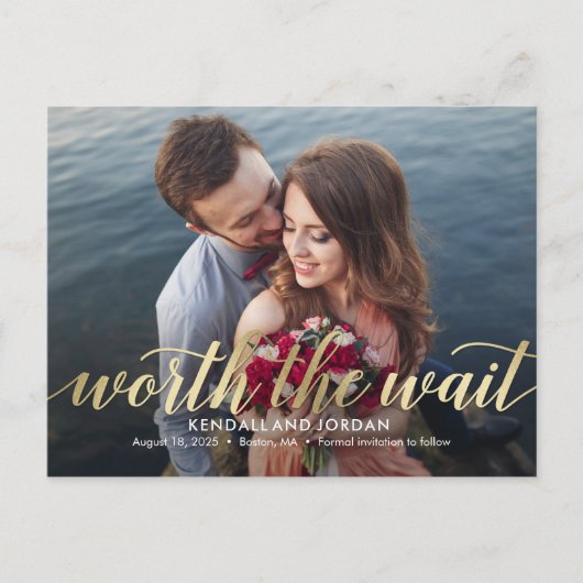 Gewoon romantisch de moeite waard het wachten op s briefkaart (Voorkant)