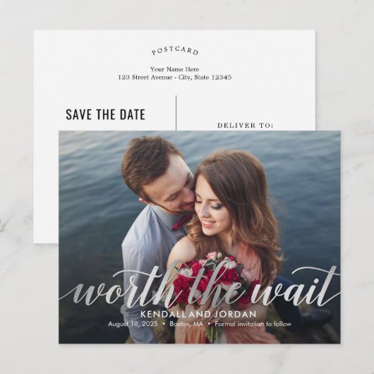 Gewoon romantisch de moeite waard het wachten op s briefkaart (Voorkant / Achterkant)