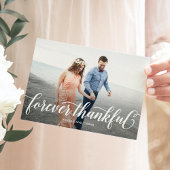 Gewoon romantische bewerkbare kleur bruiloft bedankkaart