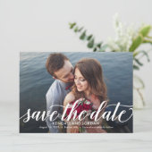 Gewoon romantische bewerkbare KLEUR Opslaan van de Bedankkaart (Staand voorkant)