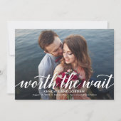 Gewoon romantische bewerkbare KLEUR Opslaan van de Bedankkaart (Voorkant)