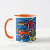 "Gewoon rondbobbelen" 330 ml drinkbeker Mok (Links)