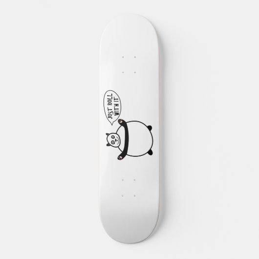 Gewoon ronddraaien met het - Happy Panda Skateboar Persoonlijk Skateboard (Voorkant)