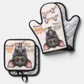 Gewoon rondhangen, Bats Ovenwant & Pannenlap Set (Voorkant / Achterkant)