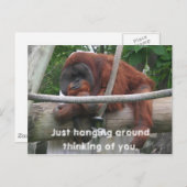 Gewoon rondhangen om aan je te denken. briefkaart (Voorkant / Achterkant)