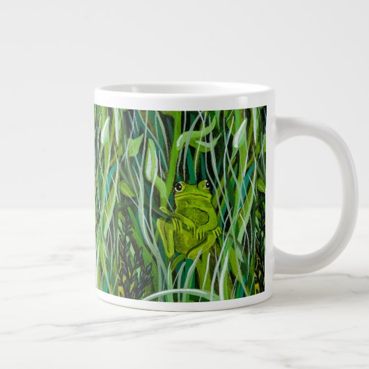 Gewoon rondhangen rond de koffiebeker grote koffiekop (Rechts)