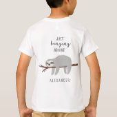 Gewoon rondhangen rond de sloep t-shirt (Achterkant)