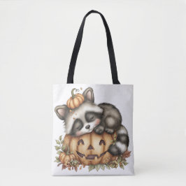 Gewoon rondhangen, Slaperige Wasbeer Tote Bag