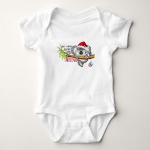 Gewoon rondhangen tot de kerst koala romper