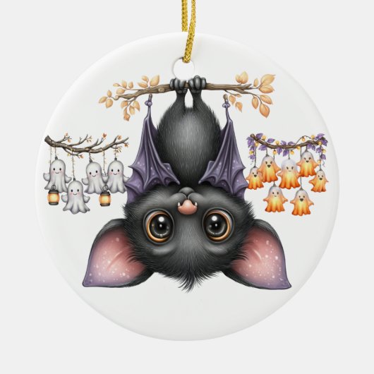 Gewoon rondhangen, vleermuizen keramisch ornament (Voorkant)