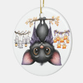 Gewoon rondhangen, vleermuizen keramisch ornament (Links)