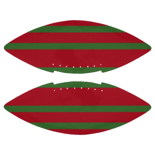 Gewoon Rood en groen Vrolijk kerstpatroon American Football (Panelen)