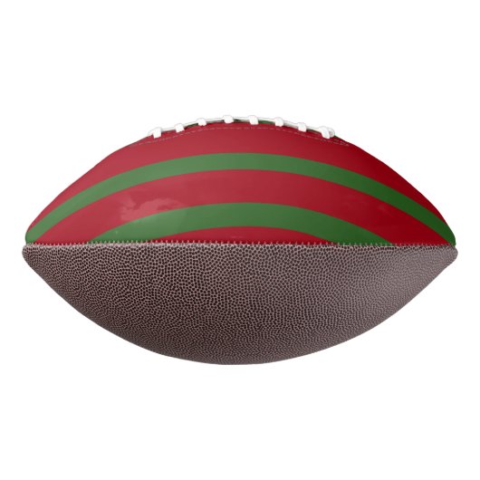 Gewoon Rood en groen Vrolijk kerstpatroon American Football (Gedraaid 90)