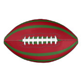 Gewoon Rood en groen Vrolijk kerstpatroon American Football (Voorkant)