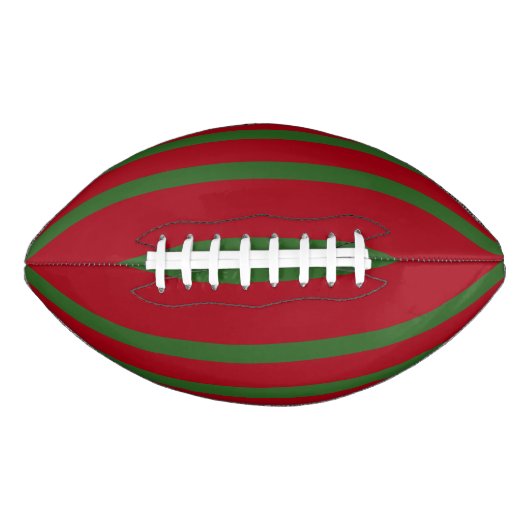 Gewoon Rood en groen Vrolijk kerstpatroon American Football (Voorkant)