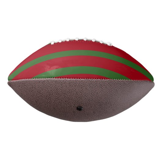 Gewoon Rood en groen Vrolijk kerstpatroon American Football (Gedraaid 270)
