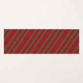 Gewoon Rood en groen Vrolijk kerstpatroon Yogamat (Voorkant (horizontaal))