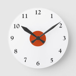 Gewoon rood en wit > Populaire keuken-wandklok Ronde Klok
