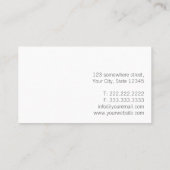 Gewoon rood financieel adviseur visitekaartje (Achterkant)