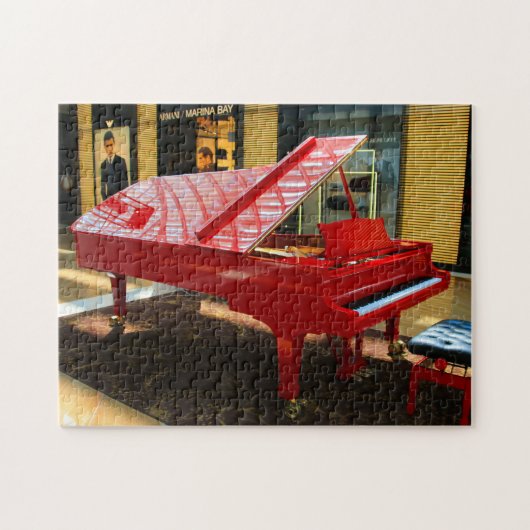 Gewoon rood: groots piano legpuzzel (Horizontaal)