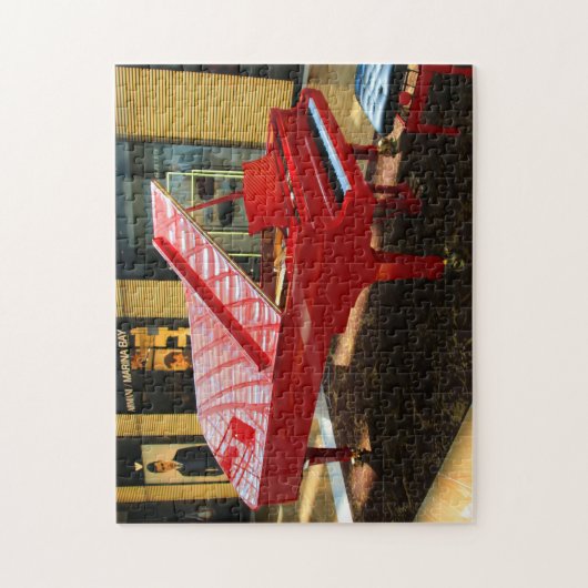 Gewoon rood: groots piano legpuzzel (Verticaal)