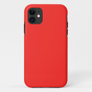 Gewoon rood : Koop BLANK of voeg TEKST toe in AFBE iPhone 11 Hoesje