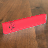 Gewoon rood logo toevoegen naambordje (Zijkant)