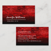 Gewoon rood Visitekaartje (Voorkant / Achterkant)