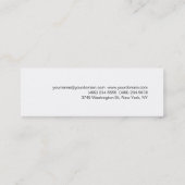 Gewoon rood, wit, dun Visitekaartje (Achterkant)