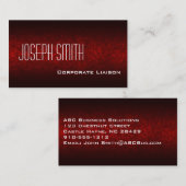 Gewoon roodmoderne professionele Visitekaartjes (Voorkant / Achterkant)