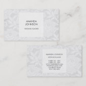 Gewoon Royal White Lace Wedding Event Planner Visitekaartje (Voorkant / Achterkant)