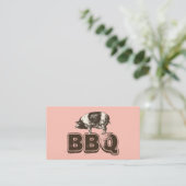 Gewoon roze BBQ Pork Visitekaartje (Staand voorkant)