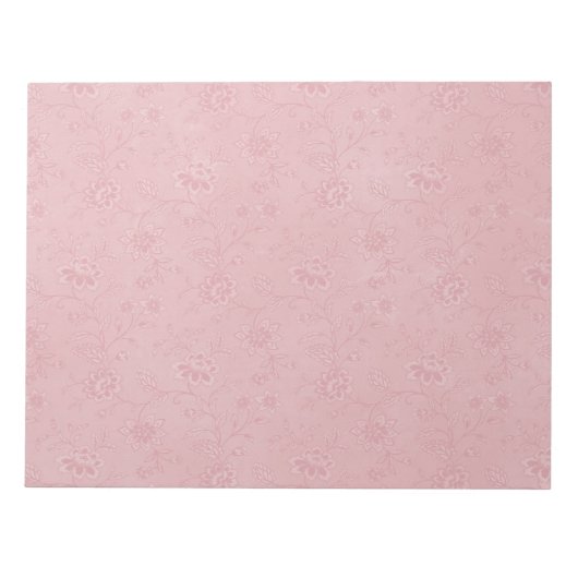 Gewoon  roze bloemen notitieblok (Voorkant)