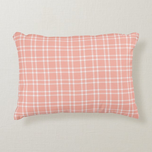 Gewoon roze decoratief kussen (Voorkant)