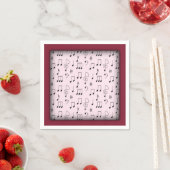 Gewoon Roze Genoteerd Servet (Insitu)