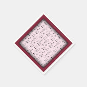 Gewoon Roze Genoteerd Servet (Hoek)