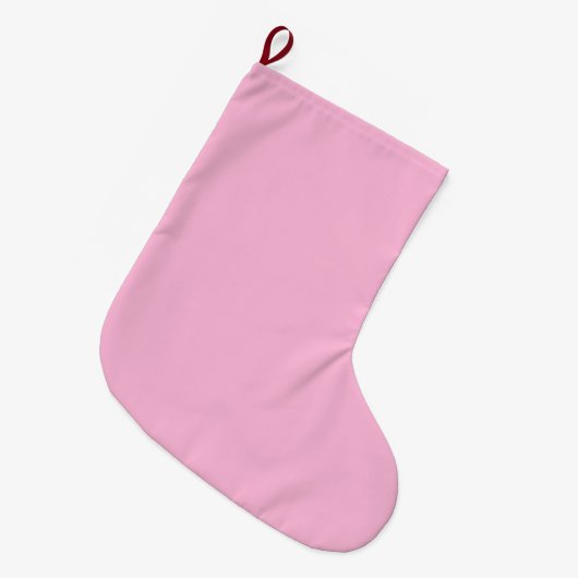 Gewoon roze kleur grote kerstsok (Voorkant (Hangend))