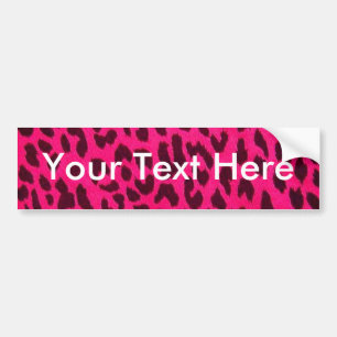 Gewoon roze luipaard Bumpersticker