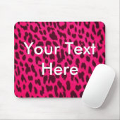Gewoon roze luipaard printmousepad muismat (Met muis)
