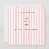 Gewoon roze strepen Weddenschappen Kaart (Achterkant)