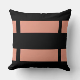 Gewoon roze strips-ontwerp kussen