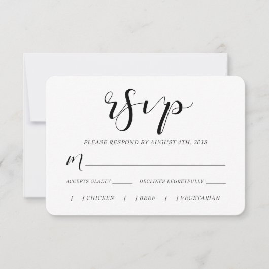 Gewoon RSVP Gezegden Kaartje (Voorkant)