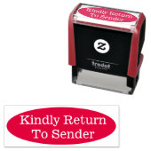 Gewoon rubberen stempel "Kindly Return to Sender" (In situ)