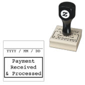 Gewoon Rubberstempel "Betaling ontvangen en verwer (Gestempeld)