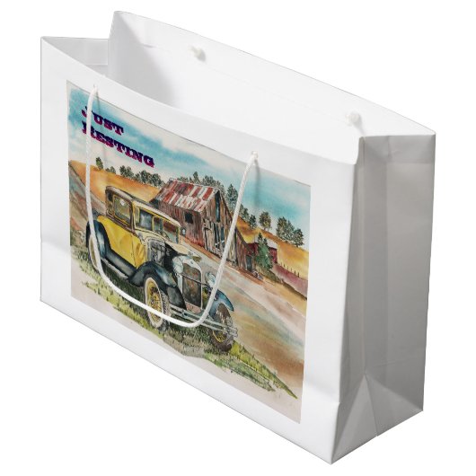 Gewoon rusten groot cadeauzakje (Voorkant Gekanteld)