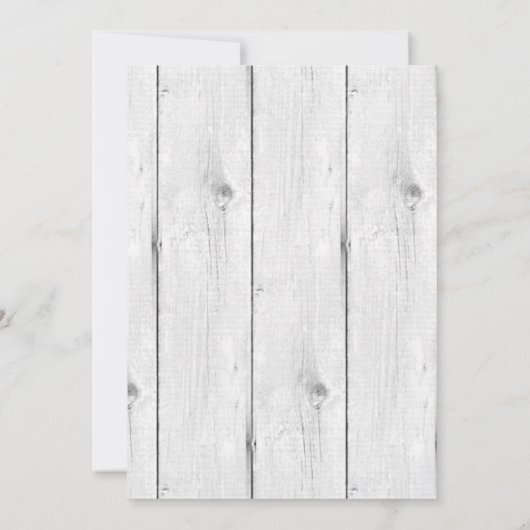 Gewoon rustiek & elegant | Moderne aangepaste Init Kaart (Achterkant)