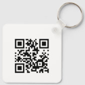 GEWOON SCANNEN | QR Code visitekaartje GEEN PAPIER Sleutelhanger (Achterkant)