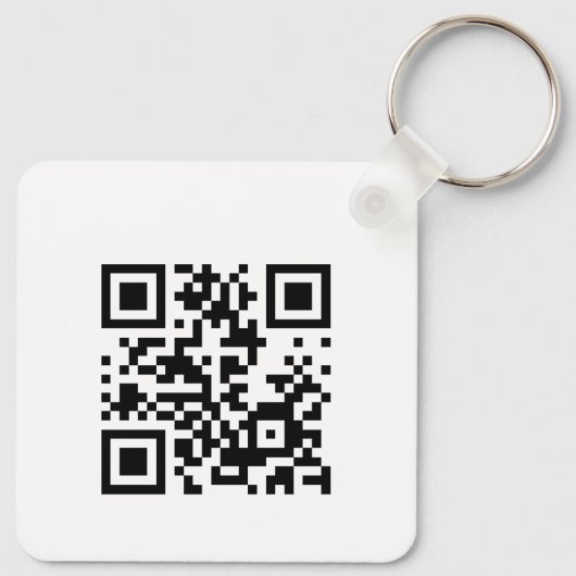 GEWOON SCANNEN | QR Code visitekaartje GEEN PAPIER Sleutelhanger (Achterkant)